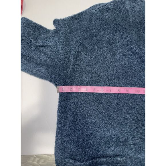 Pure J. Jill Fleece-Lined Boucle Cardigan Sweater Jacket Teddy Long Oversized XL - Picture 12 of 15